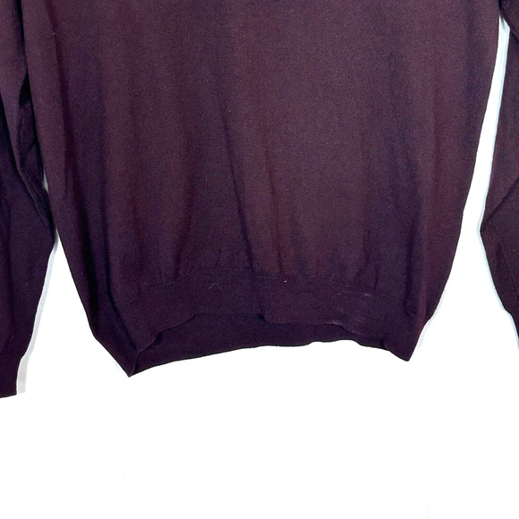 Brooks Brothers 346 Merino Wool Sweater Mens L Brown Long Sleeve Extra Fine - Picture 9 of 9